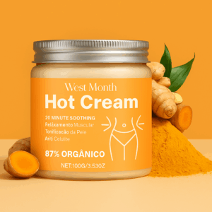 West Month – Hot Cream Modelador 87% Orgânico (100 g)