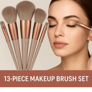 Conjunto de Pincéis de Maquilhagem Profissional – 13 Peças